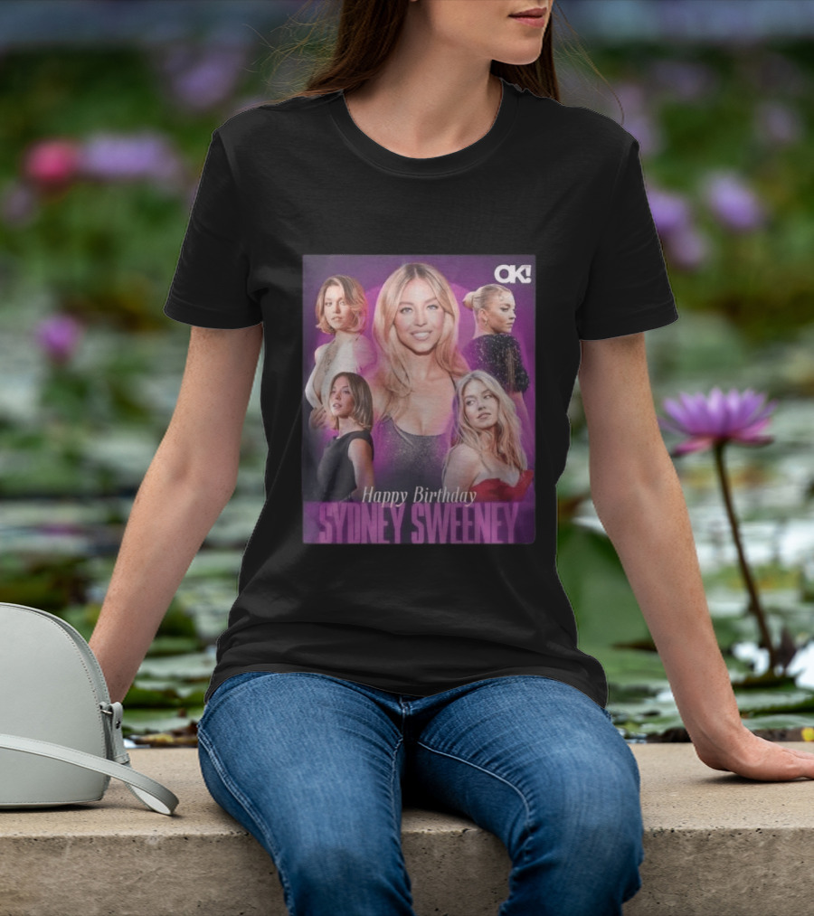 Sydney Sweeney Happy Birthday Celebration OK! Magazine 2026 T-Shirt