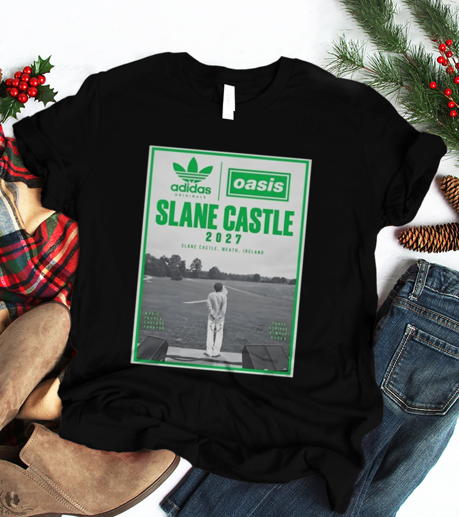 Adidas Originals Oasis Slane Castle 2027 Ireland Music People Culture Forever T-Shirt