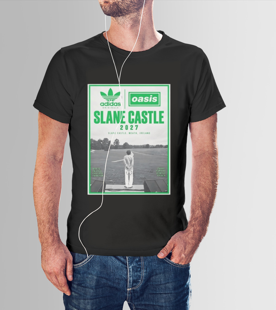 Adidas Originals Oasis Slane Castle 2027 Ireland Music People Culture Forever T-Shirt