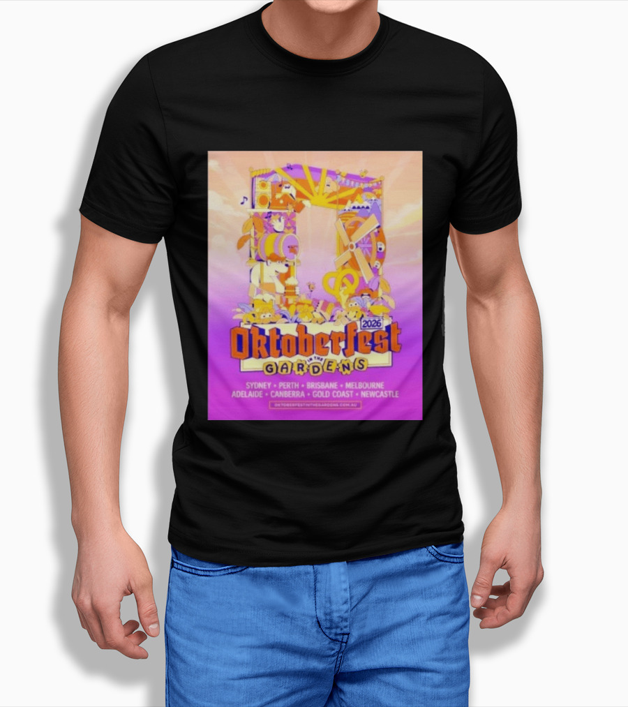Oktoberfest In The Gardens 2026 Australian Tour Sydney Perth Brisbane Melbourne Adelaide Canberra Gold Coast Newcastle T-Shirt