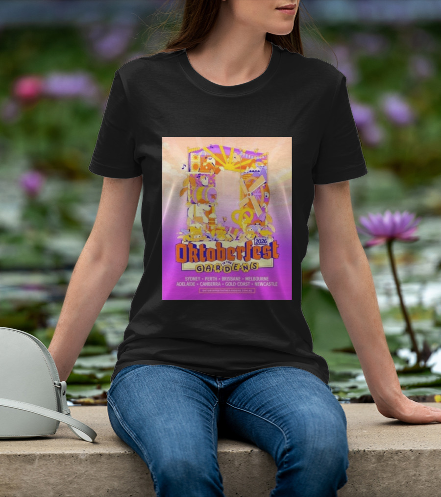 Oktoberfest In The Gardens 2026 Australian Tour Sydney Perth Brisbane Melbourne Adelaide Canberra Gold Coast Newcastle T-Shirt