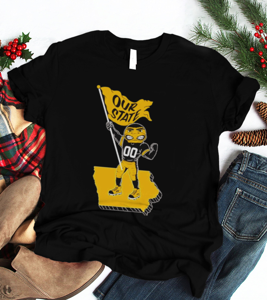 Our State Flag Iowa Beat Iowa State Sports Mascot Victory T-Shirt