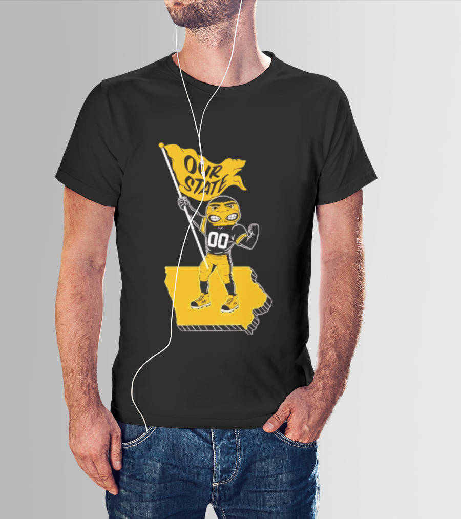 Our State Flag Iowa Beat Iowa State Sports Mascot Victory T-Shirt