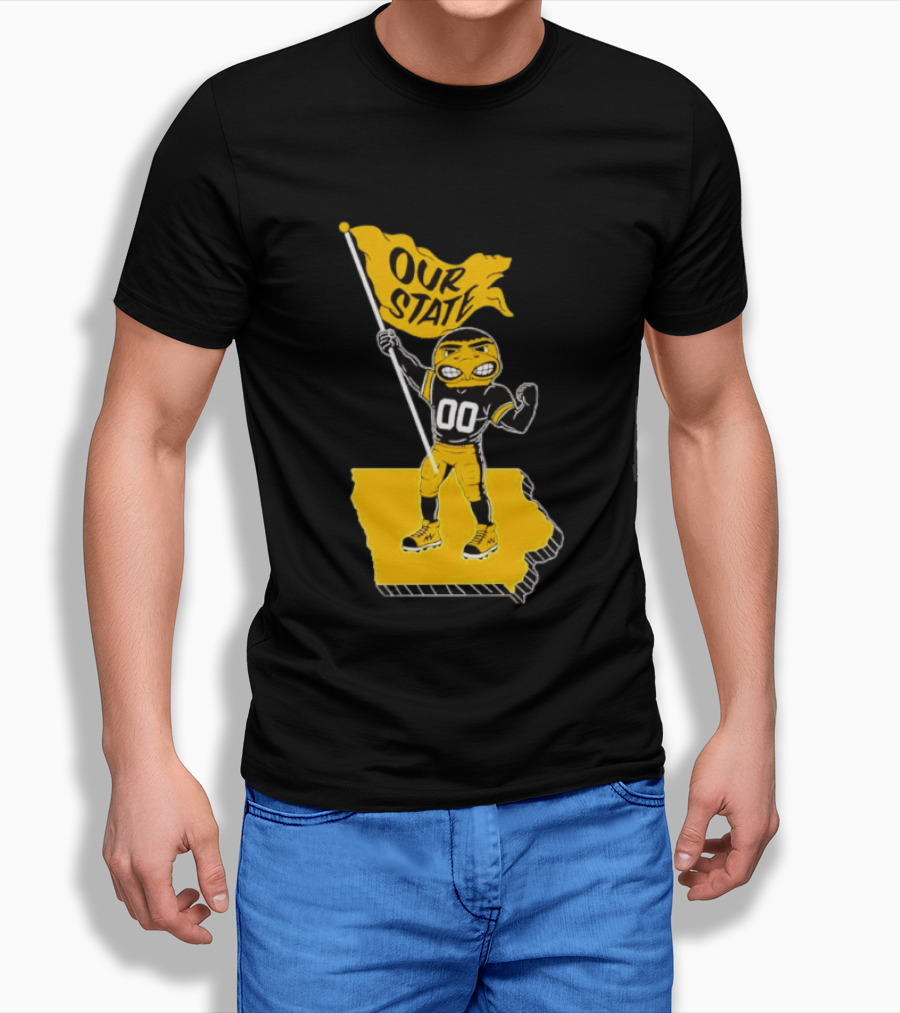 Our State Flag Iowa Beat Iowa State Sports Mascot Victory T-Shirt