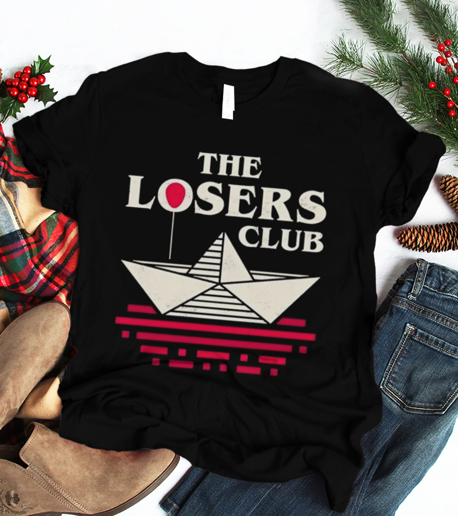 The Losers Club Paper Boat Red Balloon Stephen King IT T-Shirt