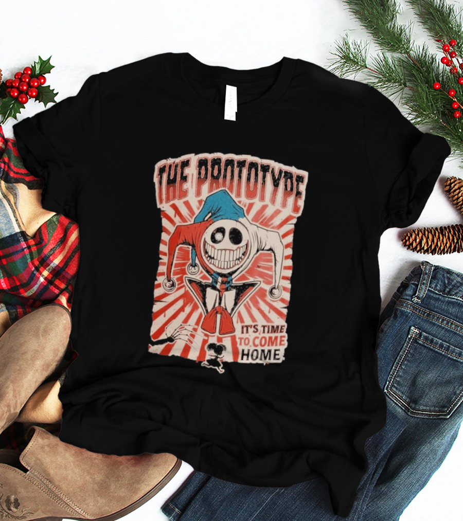 The Prototype It's Time To Come Home Jester Skull Red Blue Suit T-Shirt