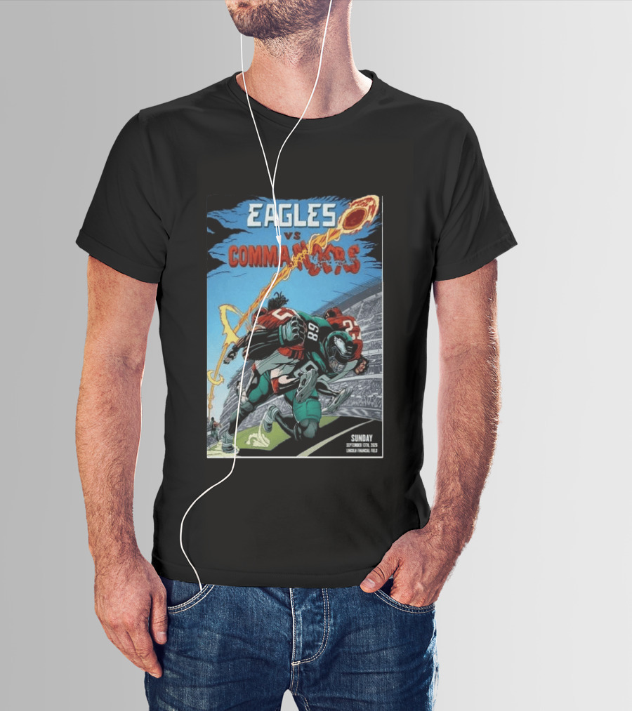Eagles Vs Commanders September 13 2026 Lincoln Financial Field Football T-Shirt