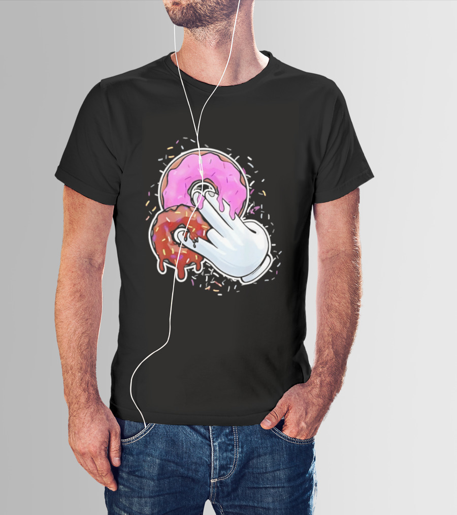 Two In The Pink One In The Stink Donut Gesture Sprinkles T-Shirt