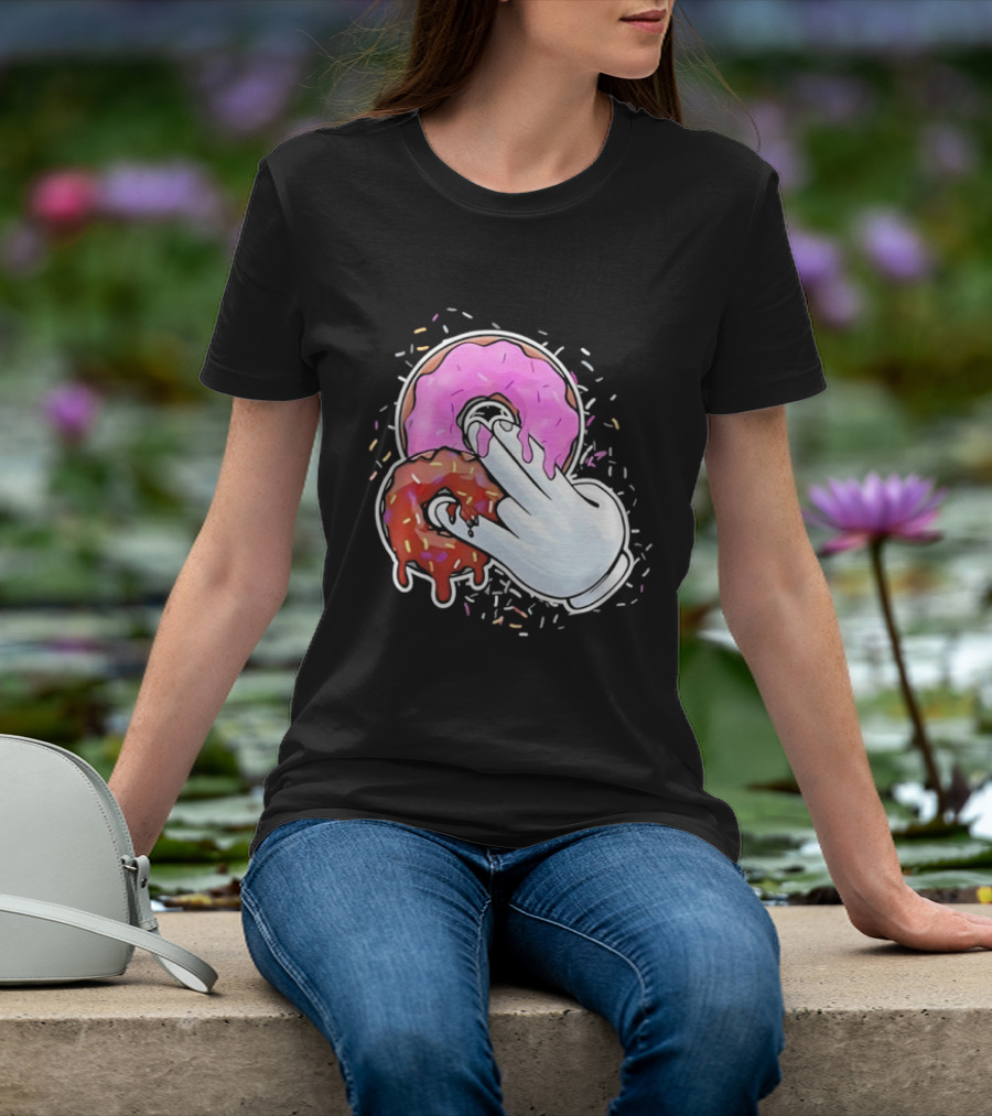 Two In The Pink One In The Stink Donut Gesture Sprinkles T-Shirt