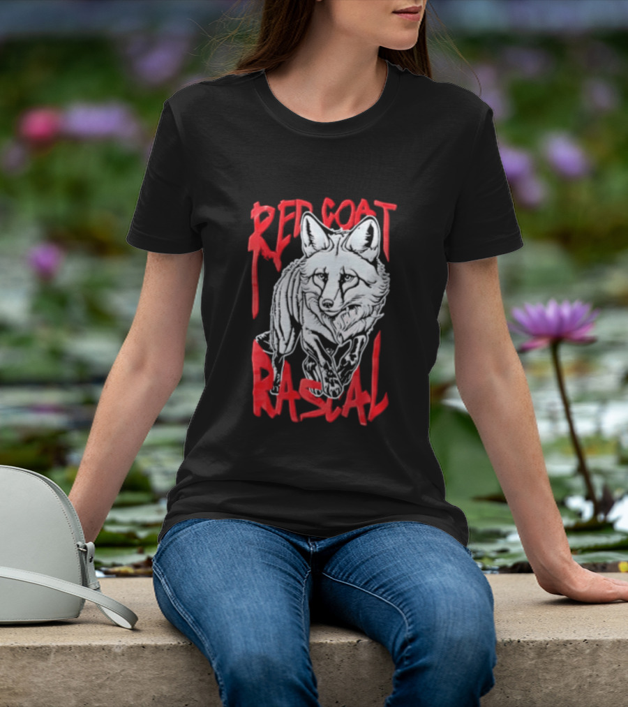 Red Coat Rascal Distressed Running Fox T-Shirt