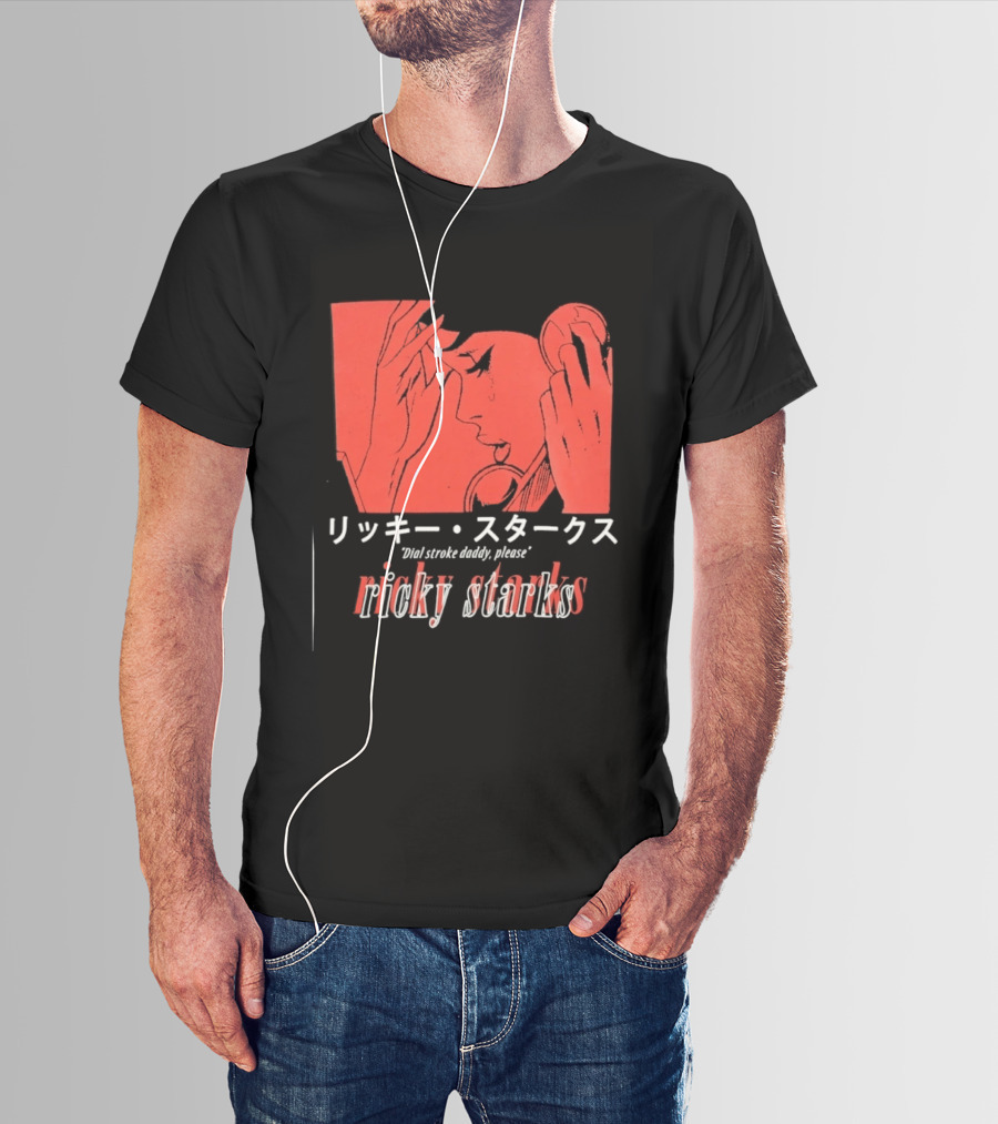 Ricky Starks Please Dial Stroke Daddy Japanese Style AEW T-Shirt