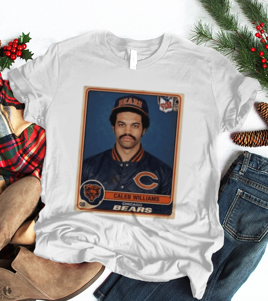Caleb Williams Chicago Bears QB Vintage Football Card T-Shirt