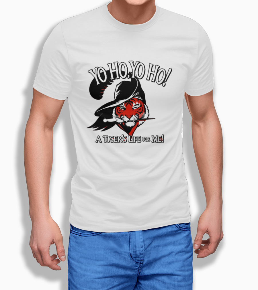 Yo Ho Yo Ho A Tiger's Life For Me Cincinnati Bengals T-Shirt