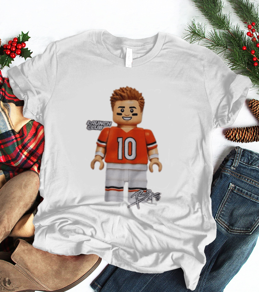 Denver Broncos Quarterback Bo Nix Launch Club 10 T-Shirt