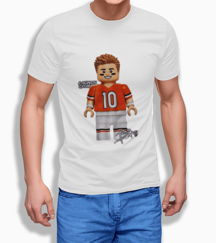 Denver Broncos Quarterback Bo Nix Launch Club 10 T-Shirt