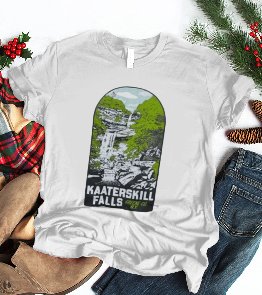 Kaaterskill Falls Greene Co NY Scenic Nature Waterfall Landscape T-Shirt