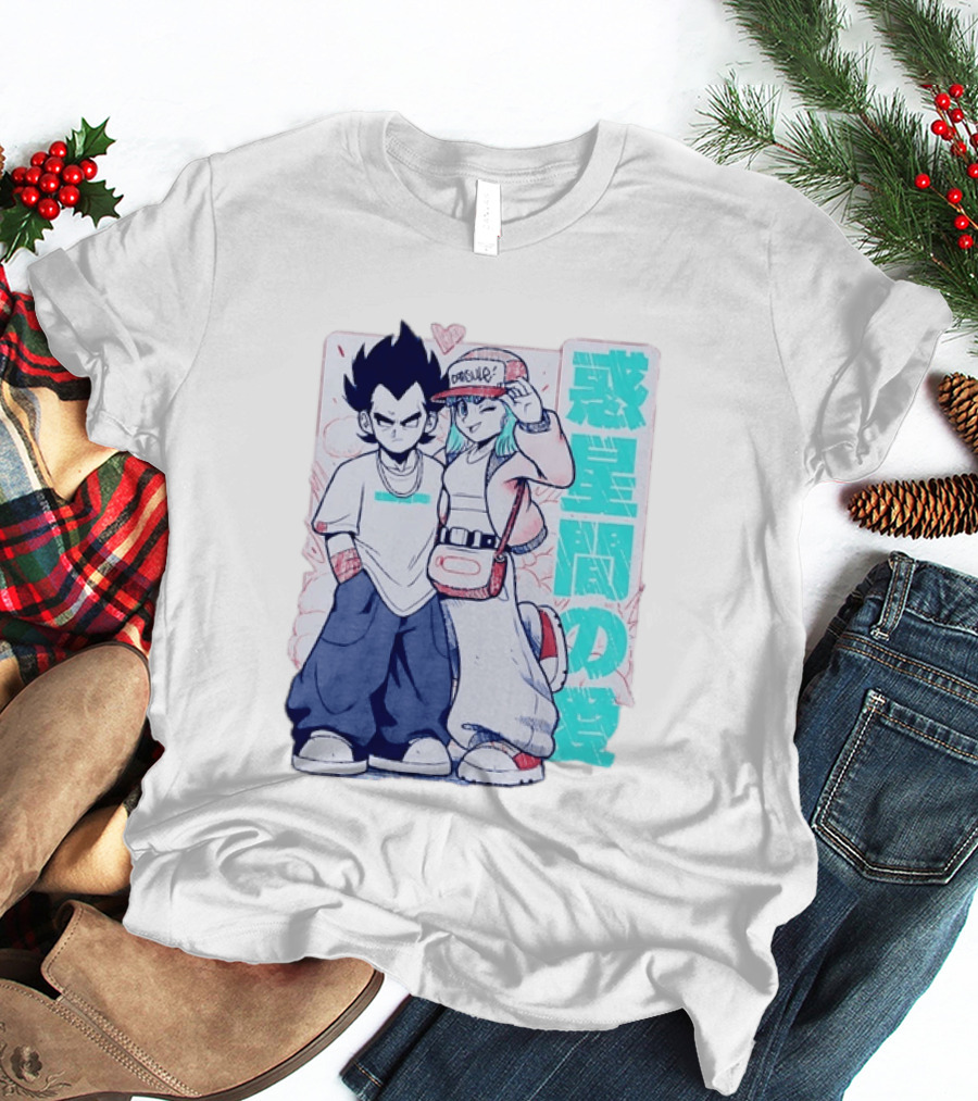 Vegeta Bulma Capsule Corp Love Dragon Ball Z Kanji T-Shirt
