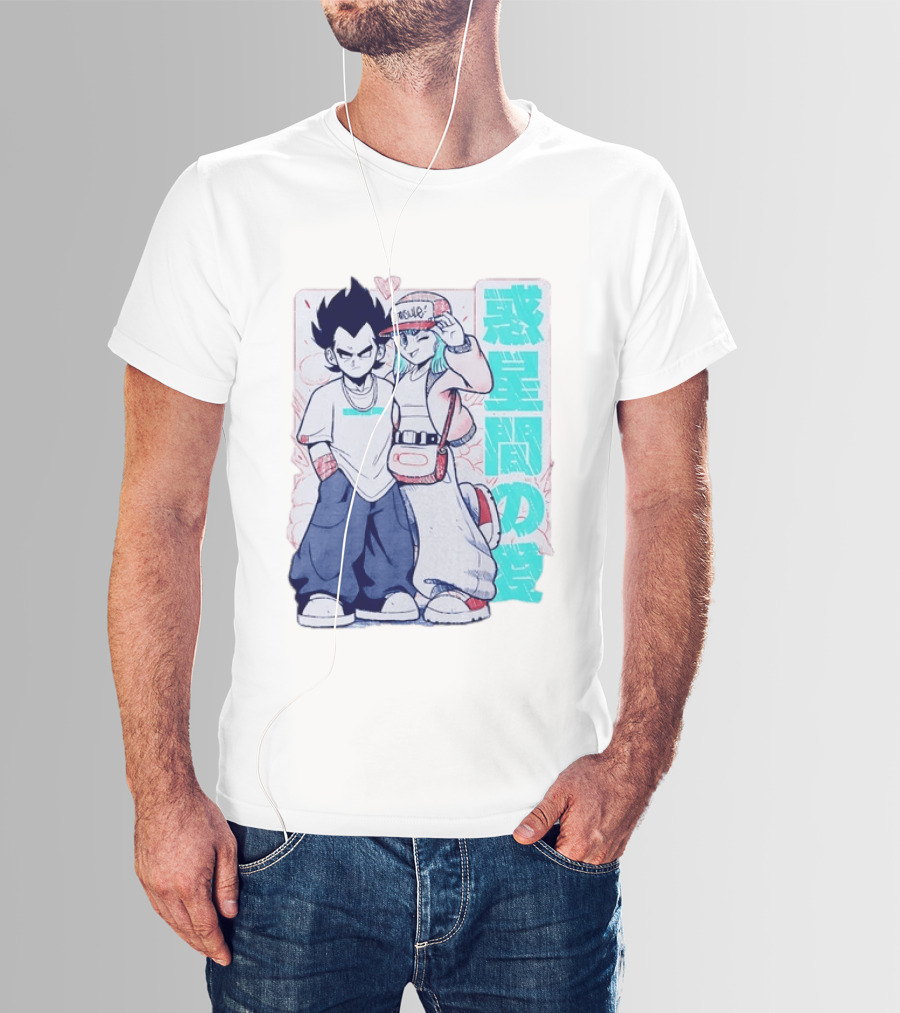 Vegeta Bulma Capsule Corp Love Dragon Ball Z Kanji T-Shirt