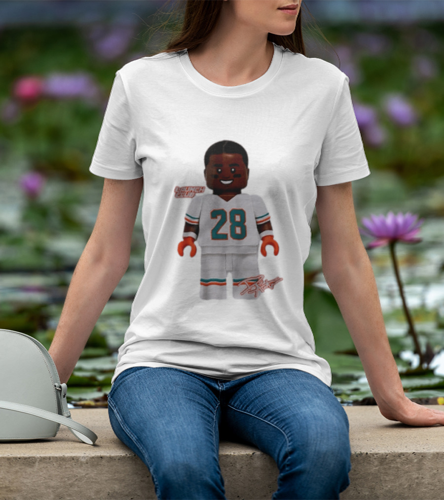 Miami Dolphins De'Von Achane 28 Launch Code Lego T-Shirt