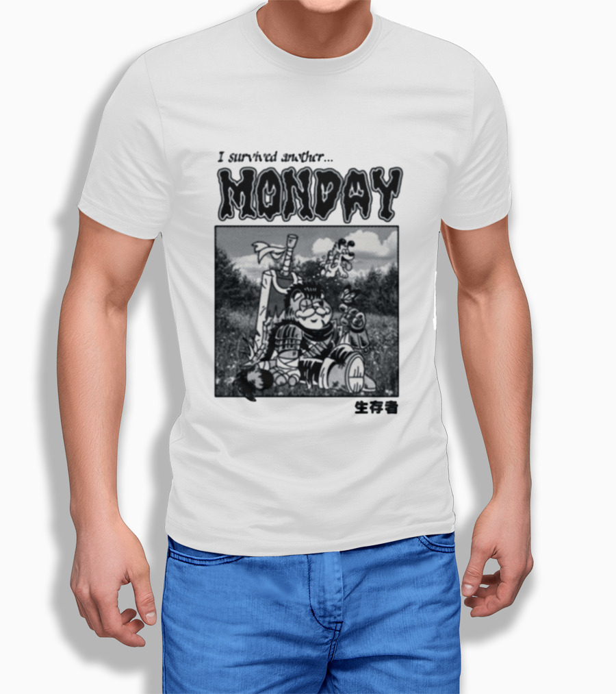 I Survived Another Monday Manga Survivor Berserk T-Shirt