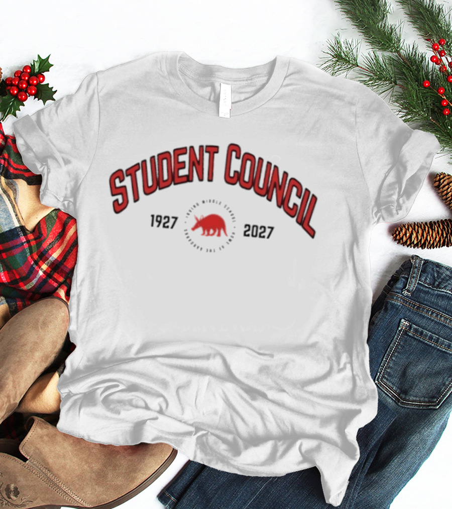 Irving Aardvark Student Council Centennial 1927 2027 T-Shirt