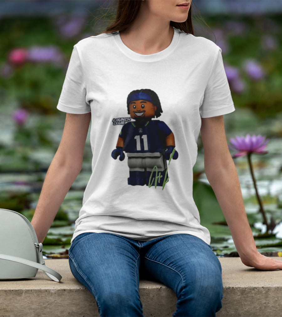 Seattle Seahawks Jaxon Smith Njigba Number 11 Launch Club Edition T-Shirt
