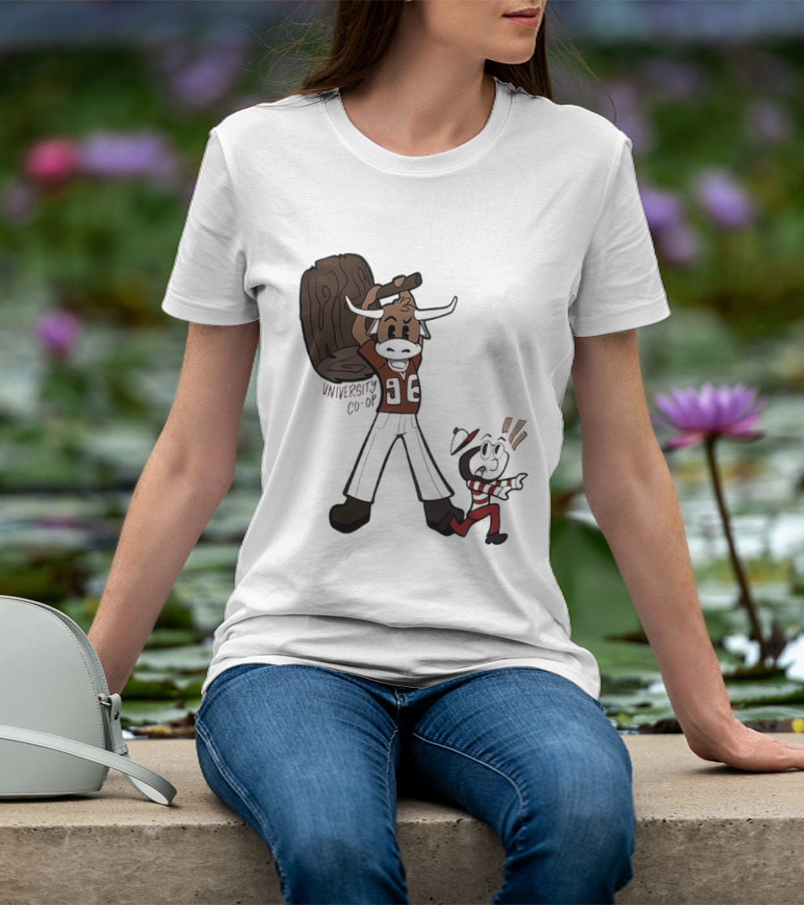 University Co Op Texas Longhorns Vs Ohio State Buckeyes 96 Mascot Showdown T-Shirt