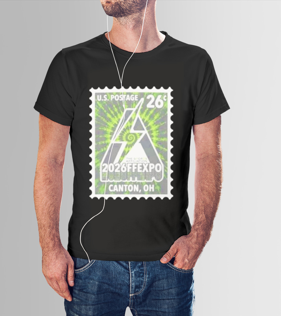 U.S. Postage 26c The Sports Affiliation 2026 FF Expo Canton OH Stamp T-Shirt