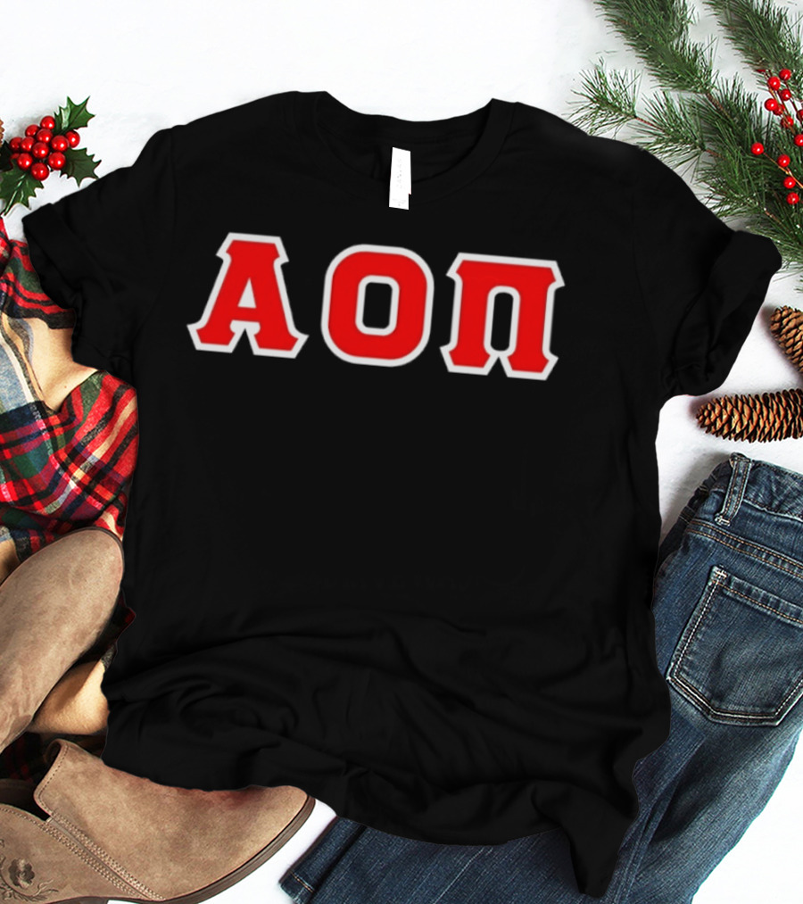Alpha Omicron Pi AOΠ Greek Sorority Letters T-Shirt