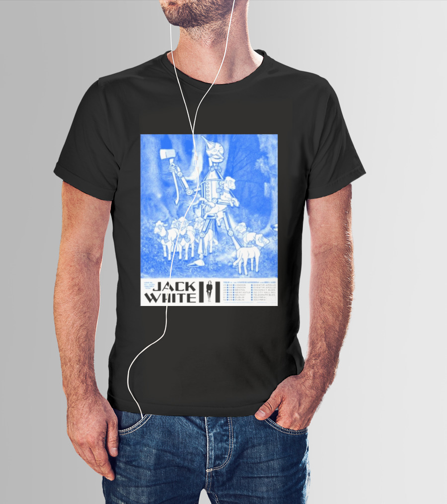 Jack White United Kingdom And Ireland 2026 Tour Tin Man With Sheep T-Shirt