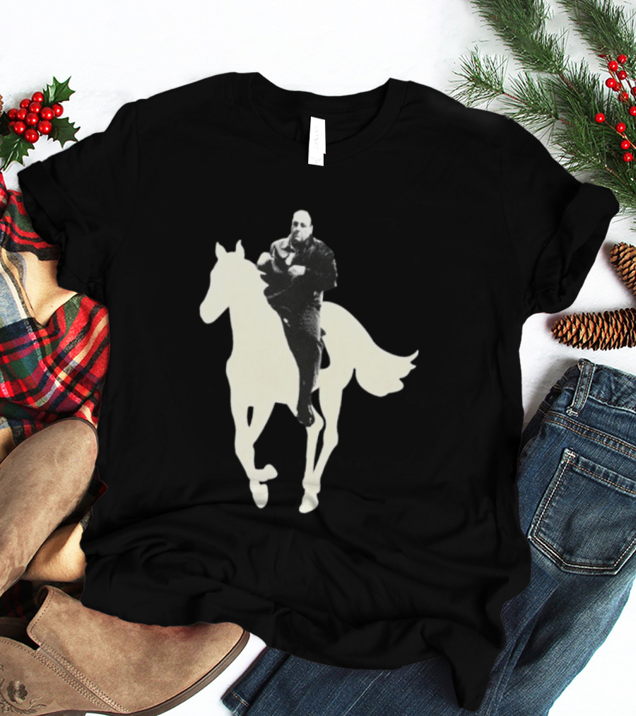 James Gandolfini The Sopranos Horse Riding T-Shirt