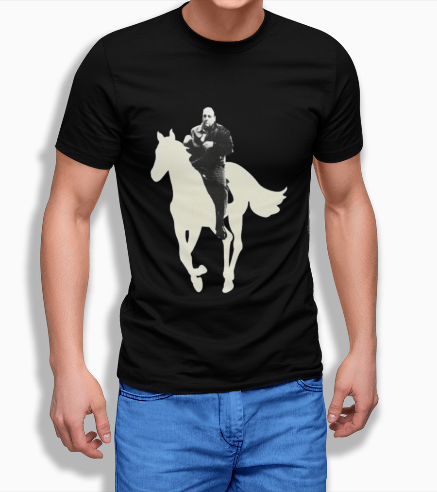 James Gandolfini The Sopranos Horse Riding T-Shirt