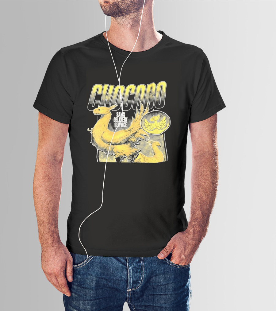 Chocobo Sams Delivery Service Final Fantasy Yellow Bird T-Shirt