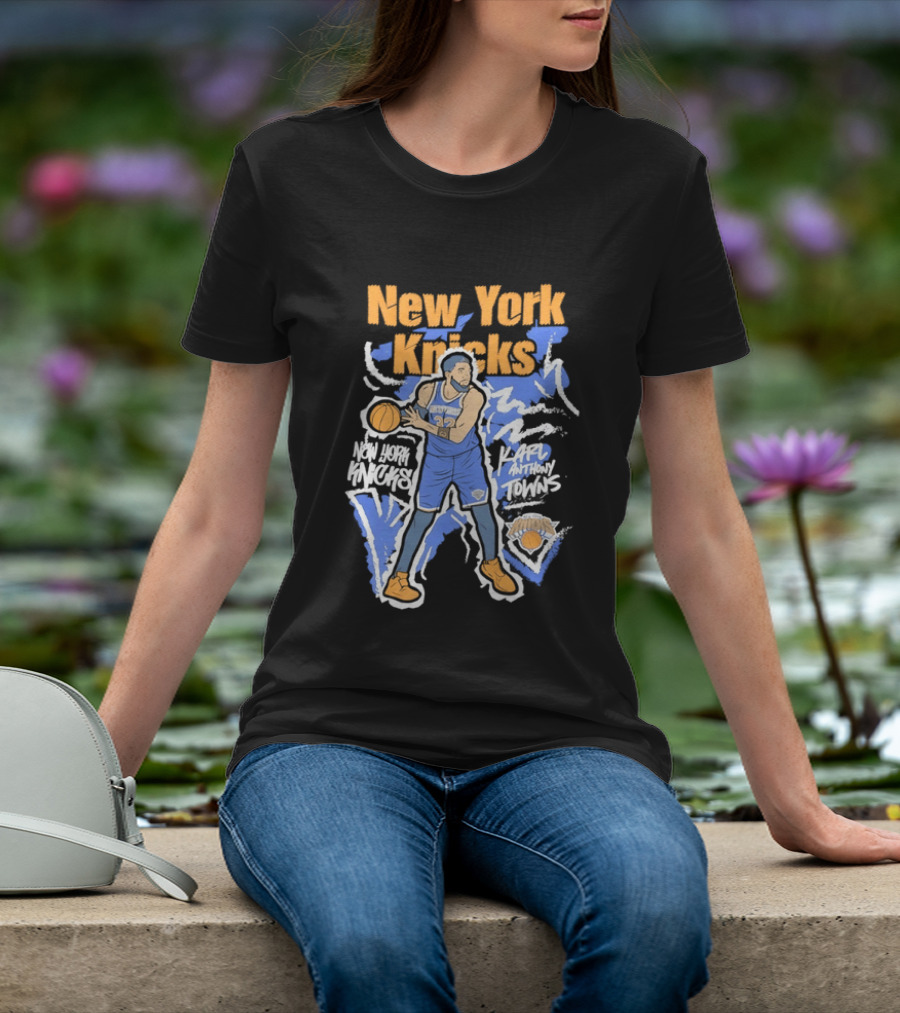 New York Knicks NBA Karl Anthony Towns Basketball T-Shirt