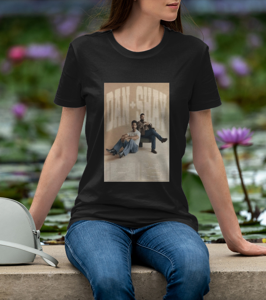 Dan + Shay 2026 Tour Dates Featuring North America Locations T-Shirt