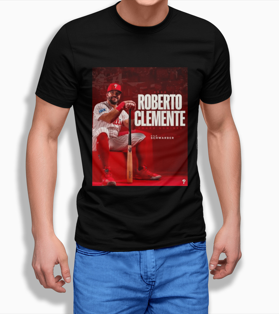 2026 Kyle Schwarber Roberto Clemente Award Nominee Phillies Baseball Recognition T-Shirt
