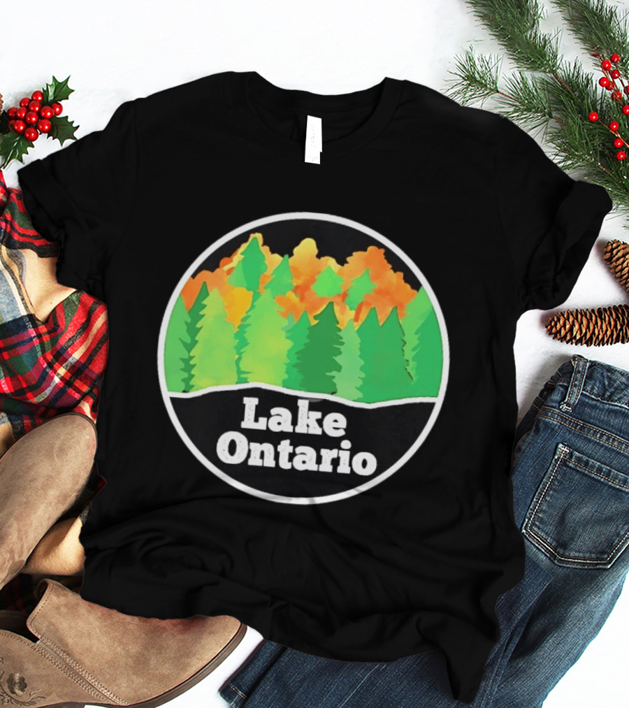 Lake Ontario Colorful Forest Landscape Nature Outdoors T-Shirt