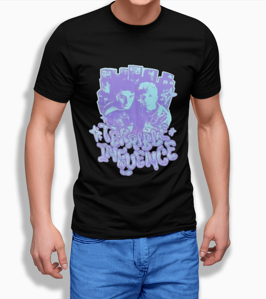 Terrible Influence Gerard Way Frank Iero Graphic Duo Purple T-Shirt
