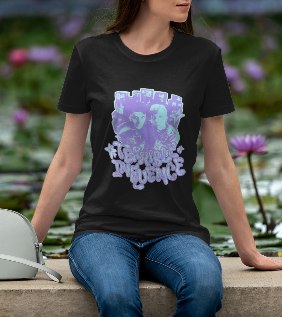 Terrible Influence Gerard Way Frank Iero Graphic Duo Purple T-Shirt