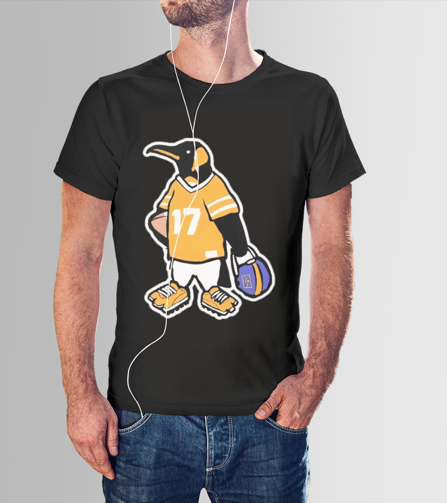 DNVR Number 17 Penguin In Denver Football Gear T-Shirt
