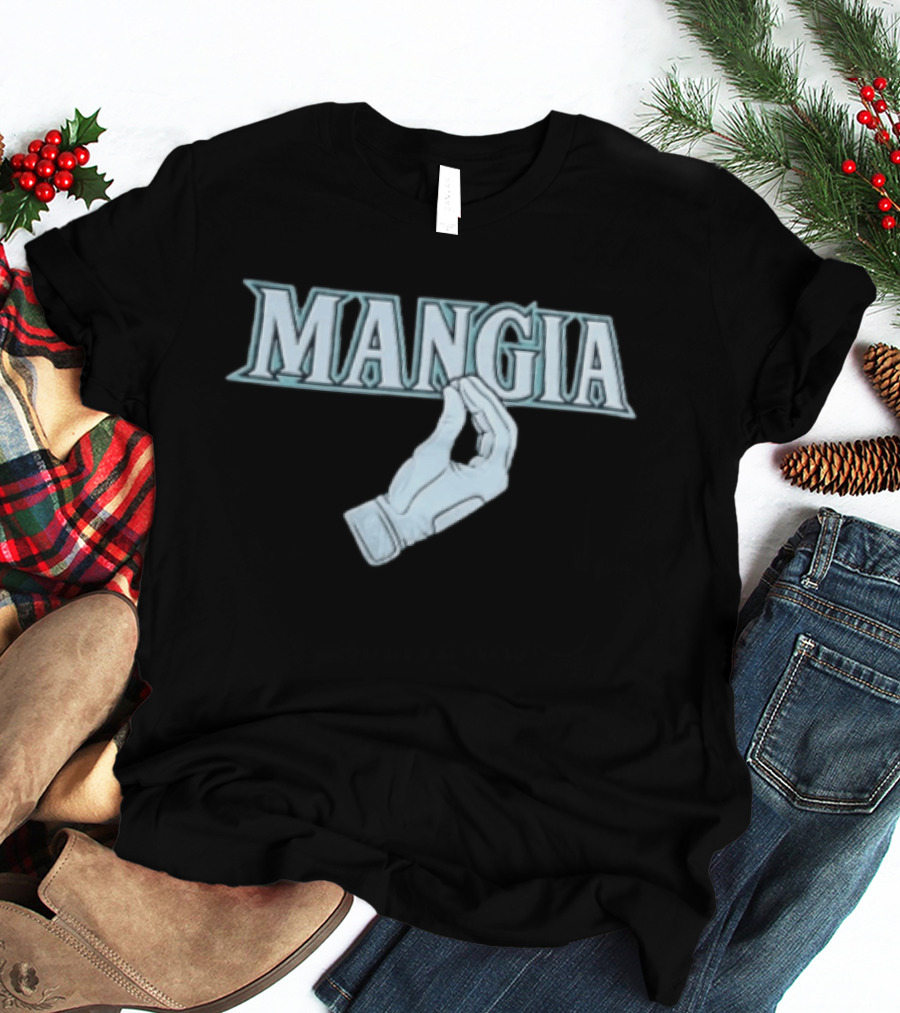 Dominic Canzone Seattle Mariners Mangia Gesture Fan T-Shirt