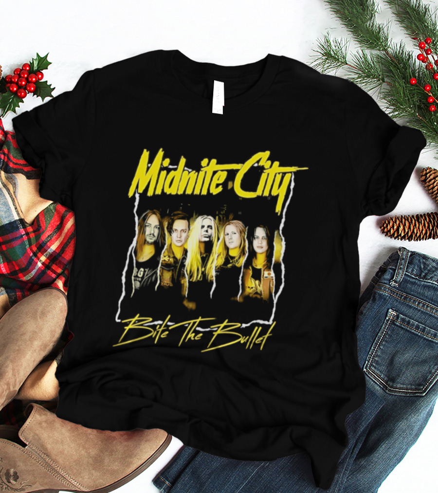 Midnite City Bite The Bullet Band Hard Rock Music T-Shirt