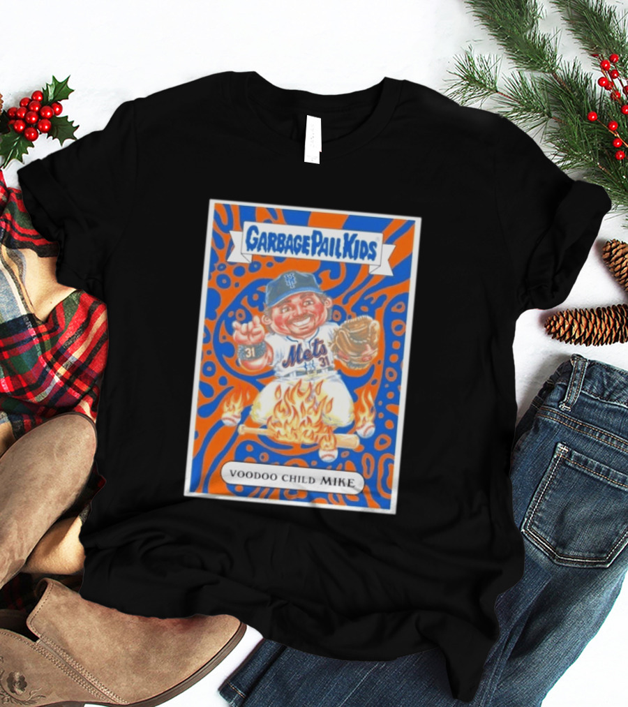 Garbage Pail Kids Mets Voodoo Child Mike Piazza Cards T-Shirt