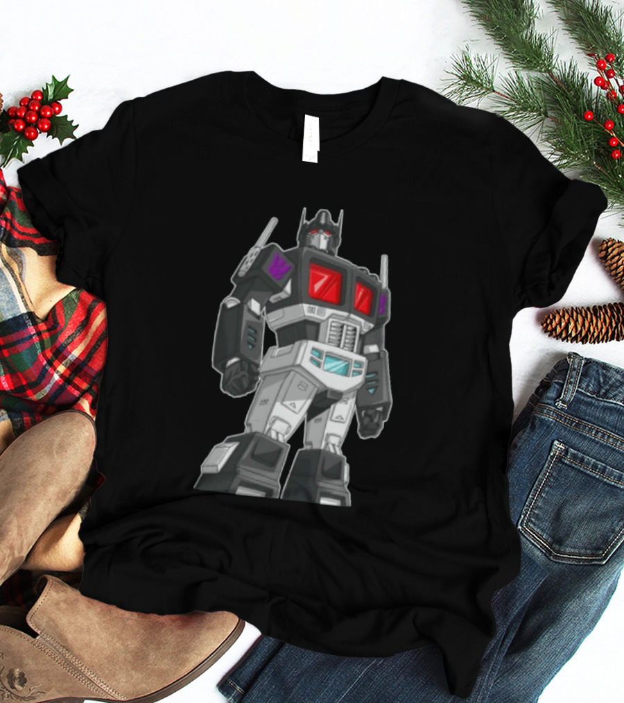 Transformers Decepticons Ajs Black Robot Red Windows Grid Cartoon T-Shirt