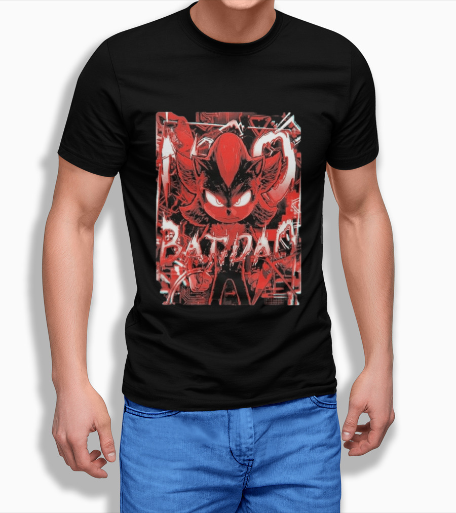 No Batidao Red Black Anime Character Energetic T-Shirt