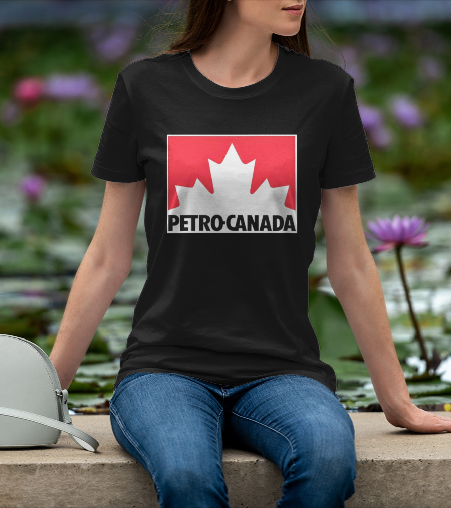 Petro Canada Canadian Gas Station Maple Leaf Branding T-Shirt