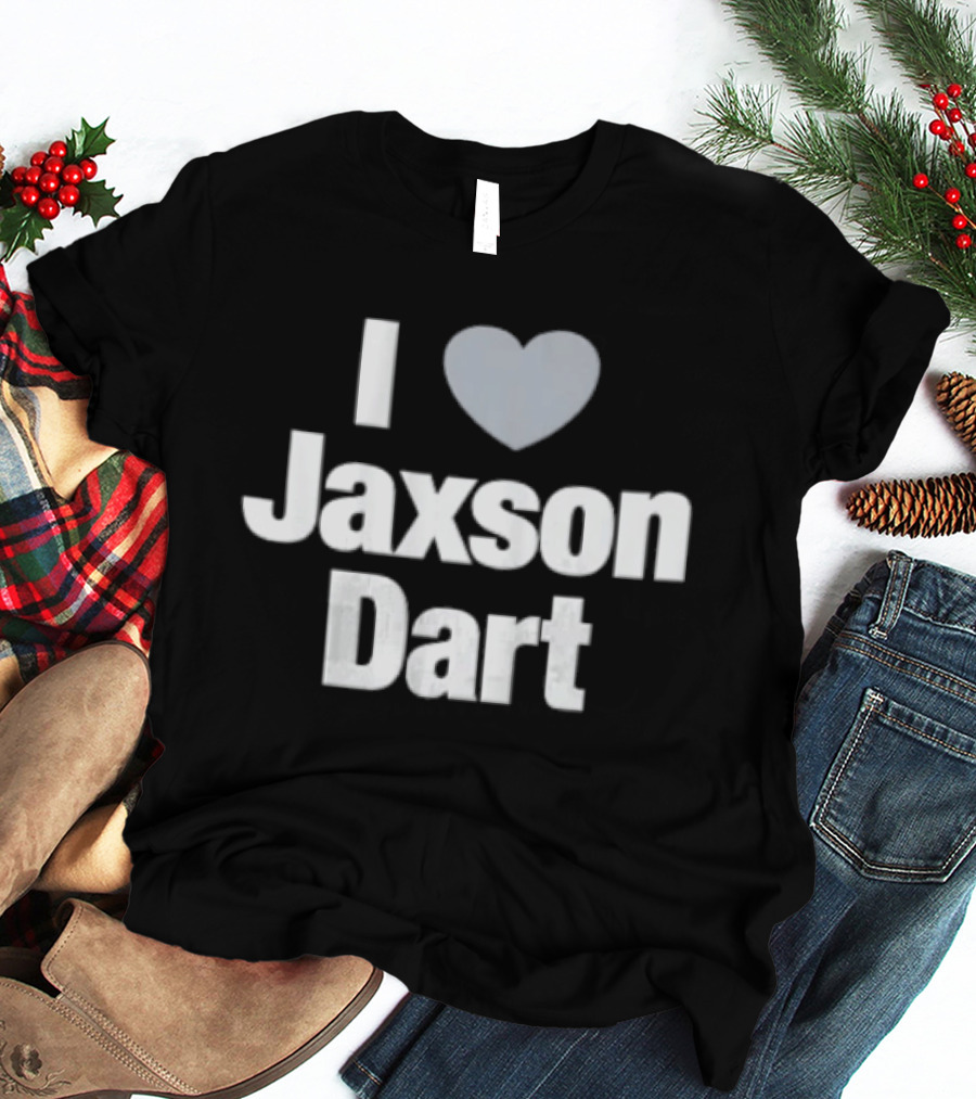 I Love Jaxson Dart New York Giants T-Shirt