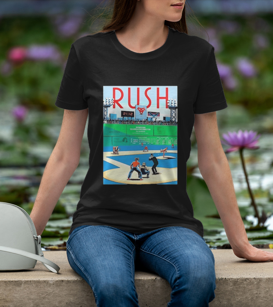 Rush 2112 Fifty Something Tour Boston Massachusetts TD Garden September 5 2024 Stadium Baseball T-Shirt
