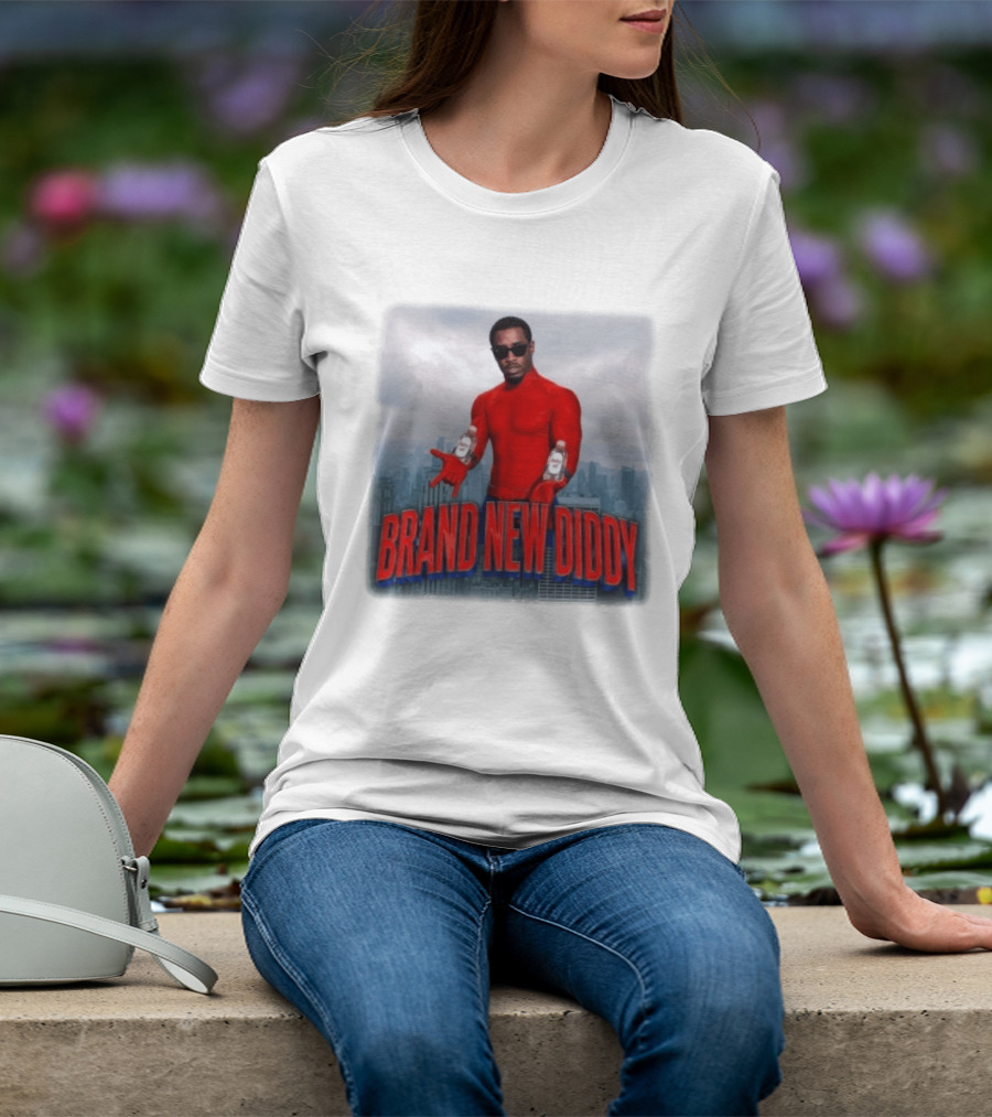 Brand New Diddy Red Outfit With Baby Oil Sean Combs City T-Shirt