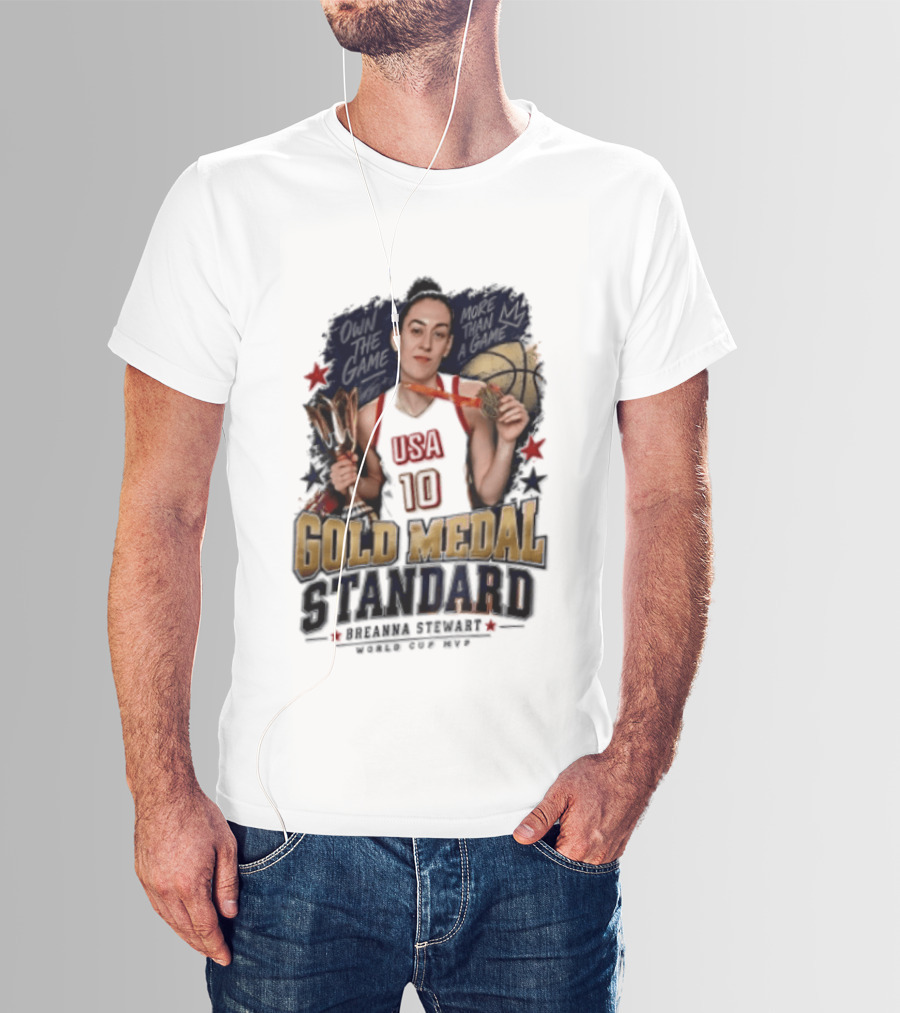 USA 10 Gold Medal Standard Breanna Stewart Basketball T-Shirt